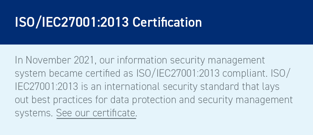 ESI ISO Certification
